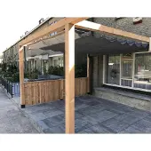 Wovar Harmonica schaduwdoek 200 x 300 cm | 285gr/m2 | Antraciet | Per stuk | Premium Schaduwdoeken