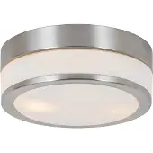 QAZQA Moderne plafondlamp staal 23 cm IP44 - Flavi