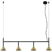 LUCANDE Hanglampe , Kartio, dimbare, Zwart, Woonkamer, Metaal, Designer