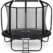 VirtuFit Premium Trampoline met Veiligheidsnet - Zwart - 251 cm