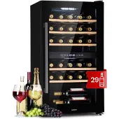 Klarstein Barossa 29 Duo wijnkoelkast 29 flessen 80 liter 2 zones toetsbediening