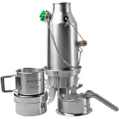 Kelly Kettle Trekker Kit, roestvrijstaal, eenpersoons kookset
