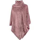 Tiseco Poncho COSY collar, micro flannel - 80X80cm, russet