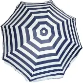 Gebro Pharma Gmbh Strandparasol navy blue stripes 180 cm nylon
