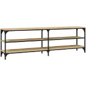 vidaXL Tv-meubel 160x30x50 cm bewerkt hout sonoma eikenkleurig