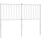 vidaXL Vervangend hoofdbord metaal wit 120 cm