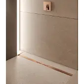 Tece TECEdrainprofile douchegoot profielset 100cm geborsteld koper PVD