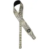 Gaucho Gitaarriem Cobra Series Snakeskin Wit GST-205-WH