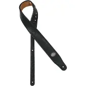 Gaucho GST-400-XB extralange gitaarriem, lengte: 180 cm., zwart, zwarte achterzijde