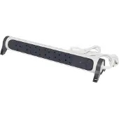Legrand Monteerbare Contactdoos - 6X2P + A - Schuko - Randaarde Nederland - Verlengsnoer 2 Meter - Zwart