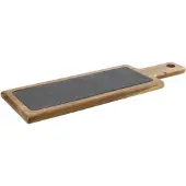 C&T Acacia Serveerplank 37x12xh1,5cm Leisteen