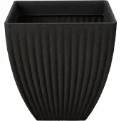 Pro Garden Plantenpot/bloempot - Tuin - kunststof - antraciet grijs - D40 x H42 cm - Plantenpotten