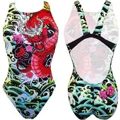 Turbo Red Dragon Swimsuit Veelkleurig M Vrouw