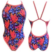 Turbo Granes Revolution Swimsuit Oranje,Blauw L Vrouw