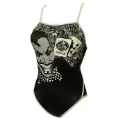 Turbo New Jocker Swimsuit Zwart,Grijs L Vrouw