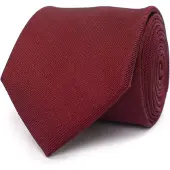 Tresanti | ZINO I Klassiek zijden stropdas | Bordeaux rood