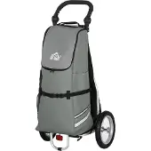 HOMCOM HOMdotCOM 2-in-1 bagageaanhanger, fietskar, 12 inch, luchtbanden, 24,3 kg max.
