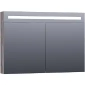 Brauer Promise Deluxe Spiegelkast 100x70cm LED Verlichting Boven - Driftwood - Spiegels - Spiegelkasten