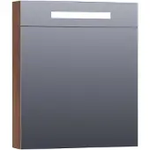 Brauer Promise Deluxe Spiegelkast 60x70cm LED Verlichting Boven - Forest Cacao - Linksdraaiend - Spiegels - Spiegelkasten - 8720359342904