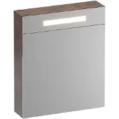 Brauer Promise Deluxe Spiegelkast 60x70cm LED Verlichting Boven - Erosion - Rechtsdraaiend - Spiegels - Spiegelkasten