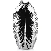 Mondex bloemenvaas leaf zilver M
