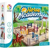 SmartGames - Paard Academy, Puzzelspel met 80 Uitdagingen, 7+ Jaar, Zwart