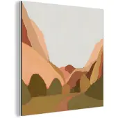 MuchoWow Wanddecoratie Metaal - Aluminium Schilderij Industrieel - Natuur - Landschap - Abstract - Kunst - 50x50 cm - Dibond - Foto op aluminium - Industriële muurdecoratie - Voor de woonkamer/slaapkamer