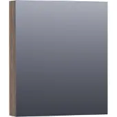 Brauer Impress Deluxe Spiegelkast 60x70cm Indirecte LED Verlichting Binnen/onder - Grove - Linksdraaiend - Spiegels - Spiegelkasten - 8720359343680