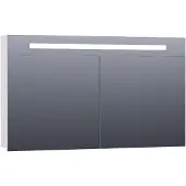 Brauer Promise Spiegelkast 120x70cm LED Verlichting Boven - Mat Wit - Spiegels - Spiegelkasten - 8720359341426