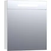 Brauer Promise Spiegelkast 60x70cm LED Verlichting Boven - Hoogglans Wit - Rechtsdraaiend - Spiegels - Spiegelkasten - 8720359341594
