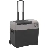 vidaXL Koelbox met wielen en handvat 40 L polypropeen zwart en grijs