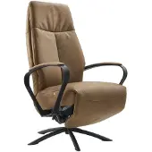 Profijt Meubel Relaxfauteuil Beltra elektrisch medium microleder bruin