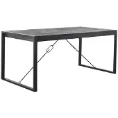 Profijt Meubel Eettafel Newhaven U-poot zwart 220x100 cm rechthoekig