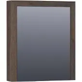 Brauer Rise Spiegelkast 60x70cm Massief Eiken - Eiken Zwart - Rechtsdraaiend - Spiegels - Spiegelkasten - 8720359344342