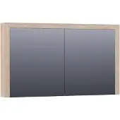 Brauer Rise Spiegelkast 120x70cm Massief Eiken - Eiken Wit - Spiegels - Spiegelkasten - 8720359344274
