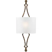 Elstead Lighting LED Wandlamp Tilling | 1X E27 Max 60W | Distressed Gold leaf