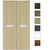 Sanicare kolomkast met inliggende greep 67x160x32cm grey-wood