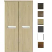 Sanicare kolomkast met inliggende greep 67x160x32cm truffel