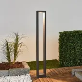 LUCANDE LED tuinpadverlichting - tuinlamp Jupp, zwart, Aluminium, Modern, LED buitenlamp