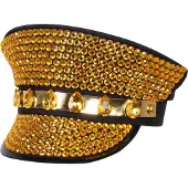 Boland - Pet Sunny vibes Goud - 59 - Volwassenen - Unisex - Glitter and Glamour - Festival