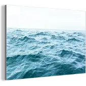 MuchoWow Wanddecoratie Metaal - Aluminium Schilderij Industrieel - Zee - Water - Natuur - Oceaan - 180x120 cm - Dibond - Foto op aluminium - Industriële muurdecoratie - Voor de woonkamer/slaapkamer