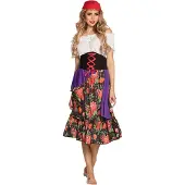 Boland verkleedpak Gypsy Rilana dames rood | Maat 40,42