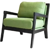 Dimehouse Industriële fauteuil Morris stof groen