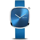 Bering Horloge, Pebble polshorloge, Zilver