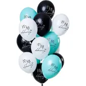 Folat - Ballonnen 'Hip hip hooray' Meerkleurig 30 cm - 12 stuks
