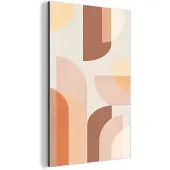 MuchoWow Wanddecoratie Metaal - Aluminium Schilderij Industrieel - Patroon - Kunst - Kleuren - Abstract - 80x120 cm - Dibond - Foto op aluminium - Industriële muurdecoratie - Voor de woonkamer/slaapkamer