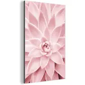 MuchoWow Wanddecoratie Metaal - Aluminium Schilderij Industrieel - Bloem - Roze - Natuur - Plant - 40x60 cm - Dibond - Foto op aluminium - Industriële muurdecoratie - Voor de woonkamer/slaapkamer