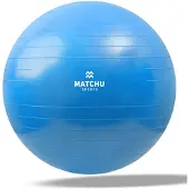 Matchu Sports Fitnessbal - 75cm - Blauw | Gymbal | Zitbal