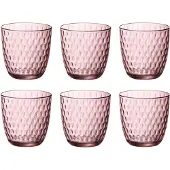 Bormioli Rocco Slot waterglas - 29 cl - Roze - Set-6