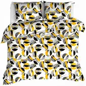 MOODIT Dekbedovertrek Odil Marble Tuscan Sun-240 x 200 / 220 cm | Lits-Jumeaux